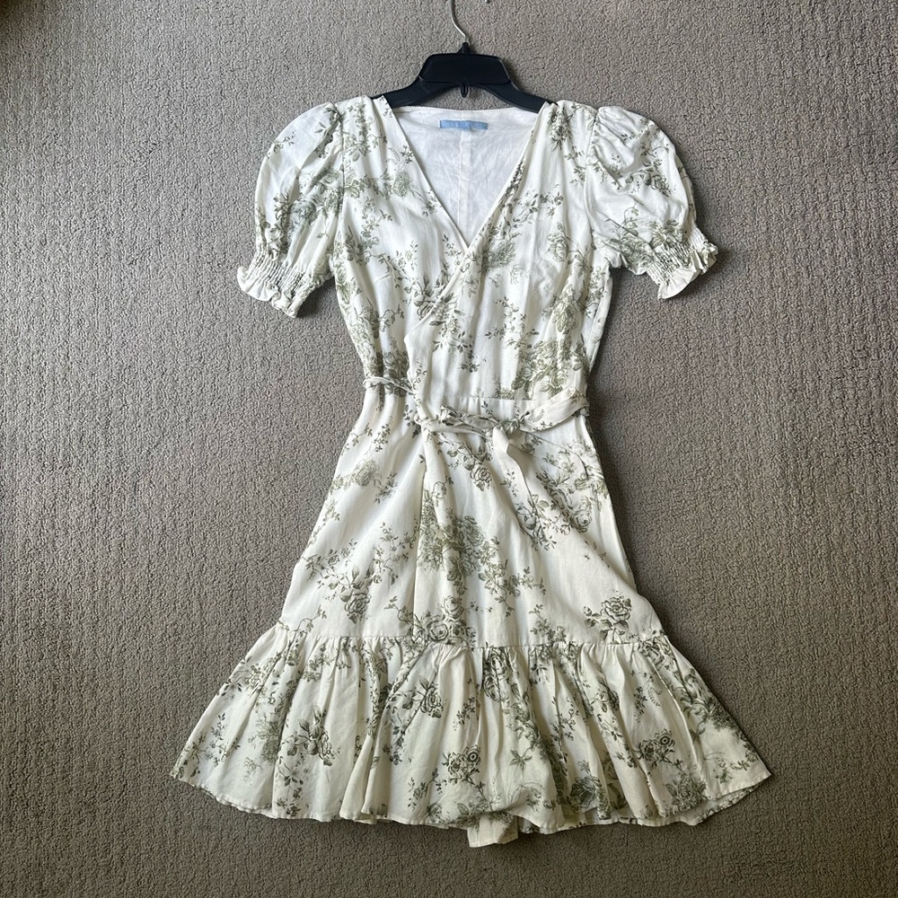 Antonio Melani Toile Puff Sleeve Dress